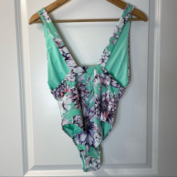 TiniBikini Swimwear One Piece Floral Swimsuit - Picture 3 of 5